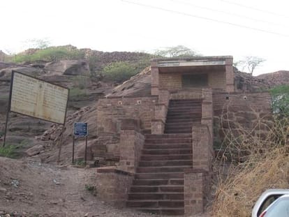 Here is Ravana's wedding pavilion, Dharam came from Dham