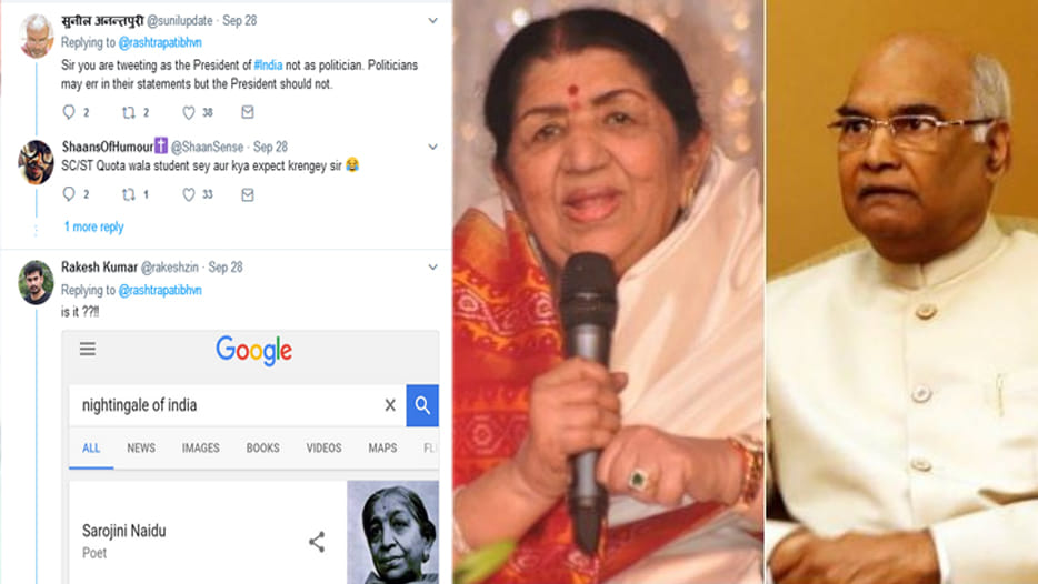 President congratulations on birthday of Lata Mangeshkar on social media