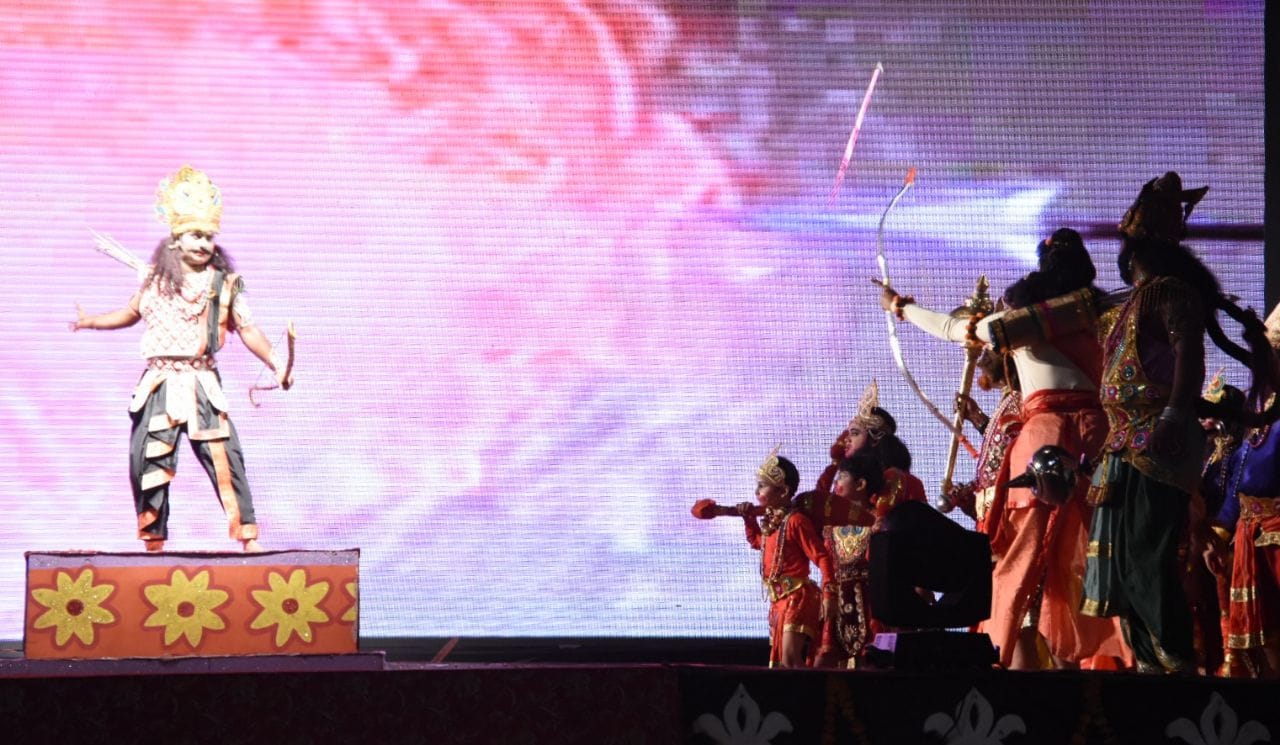 ravan dahan in aishbagh in Lucknow.