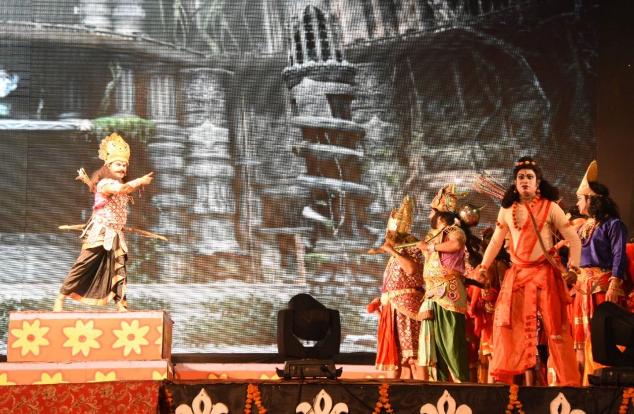 ravan dahan in aishbagh in Lucknow.