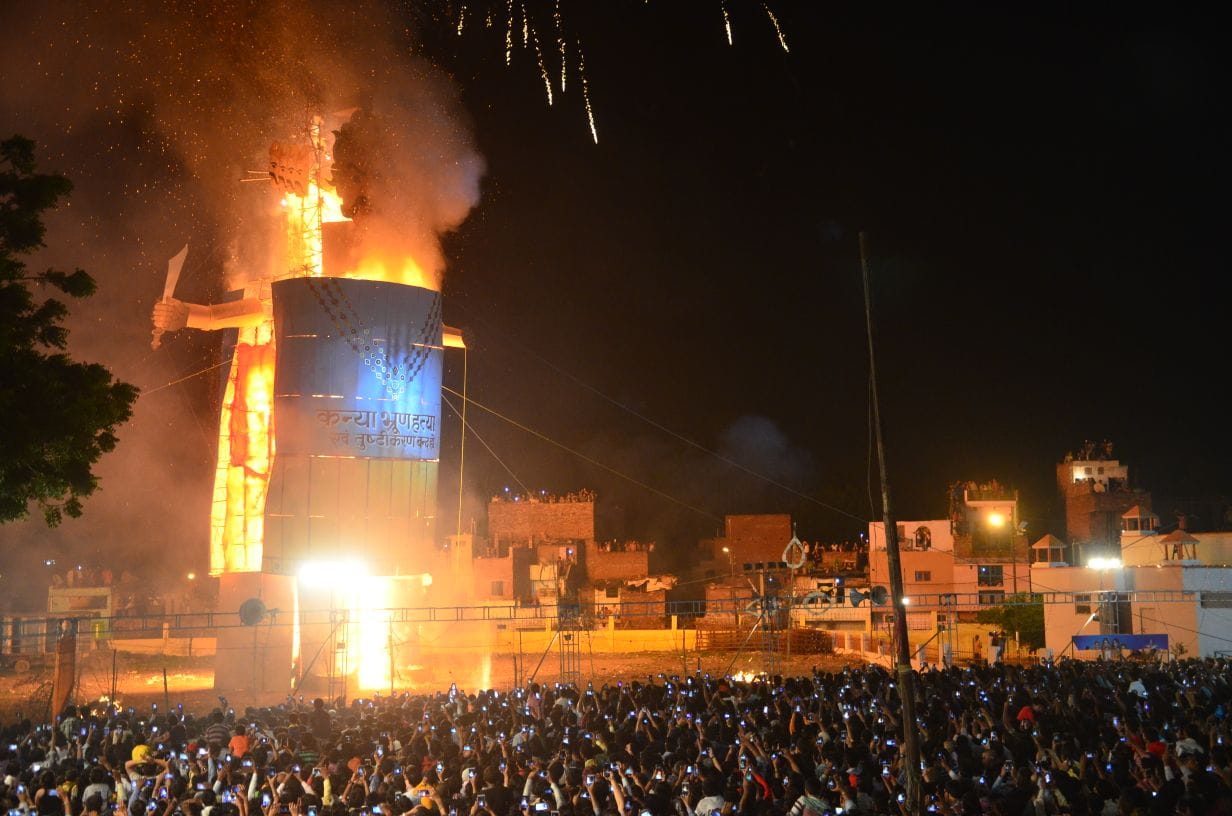 This Dussehra Burn these ten evils with Ravana to make the country beautiful