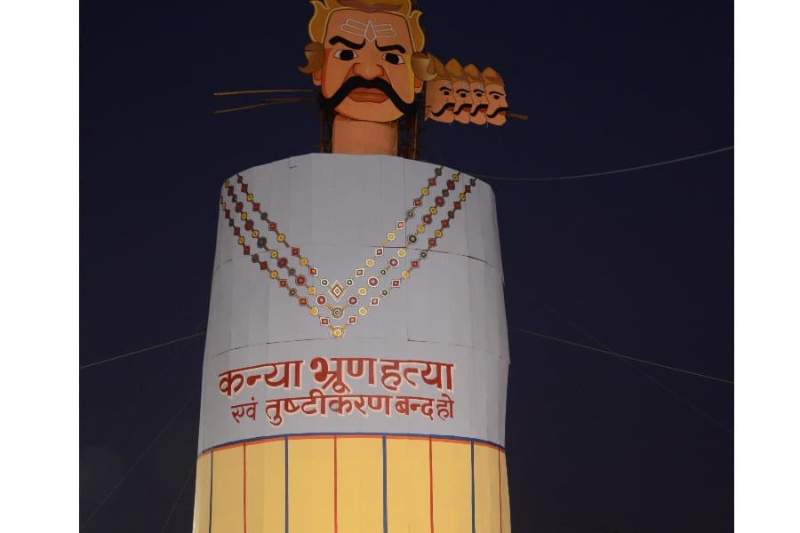 Ravan dahan in Lucknow.