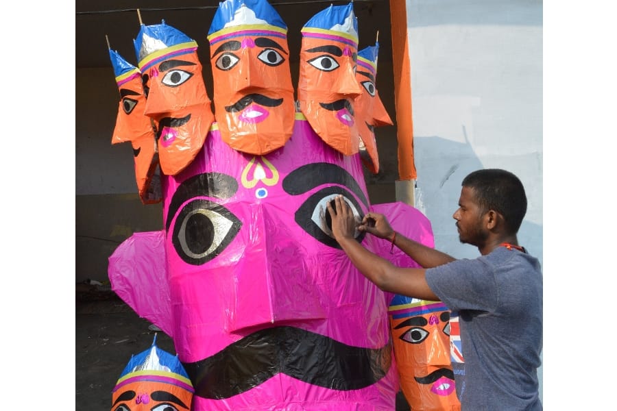 Ravan dahan in Lucknow.