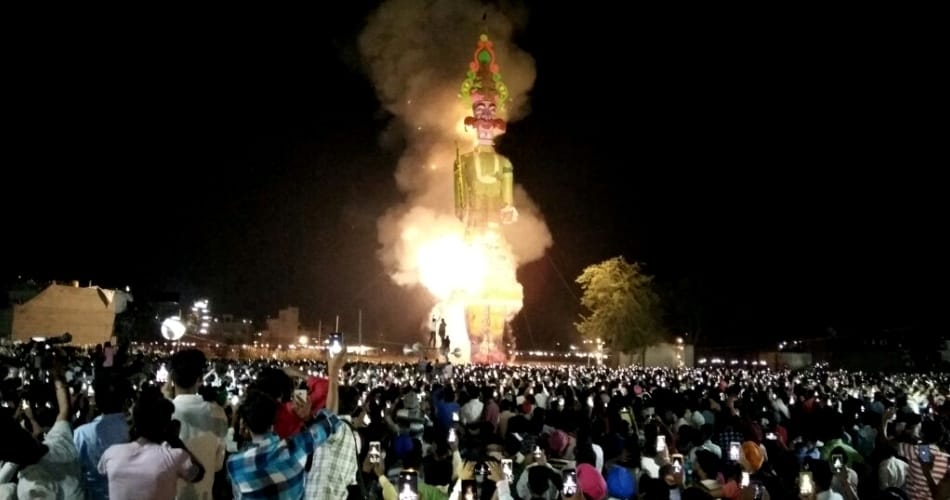 world's highest statue of ravana dahan in haryana