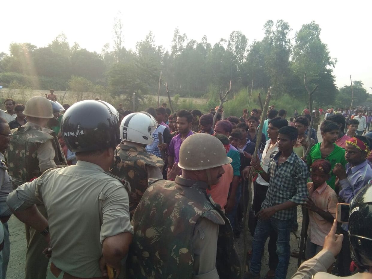 ruckus in barabanki over emersion of statues.