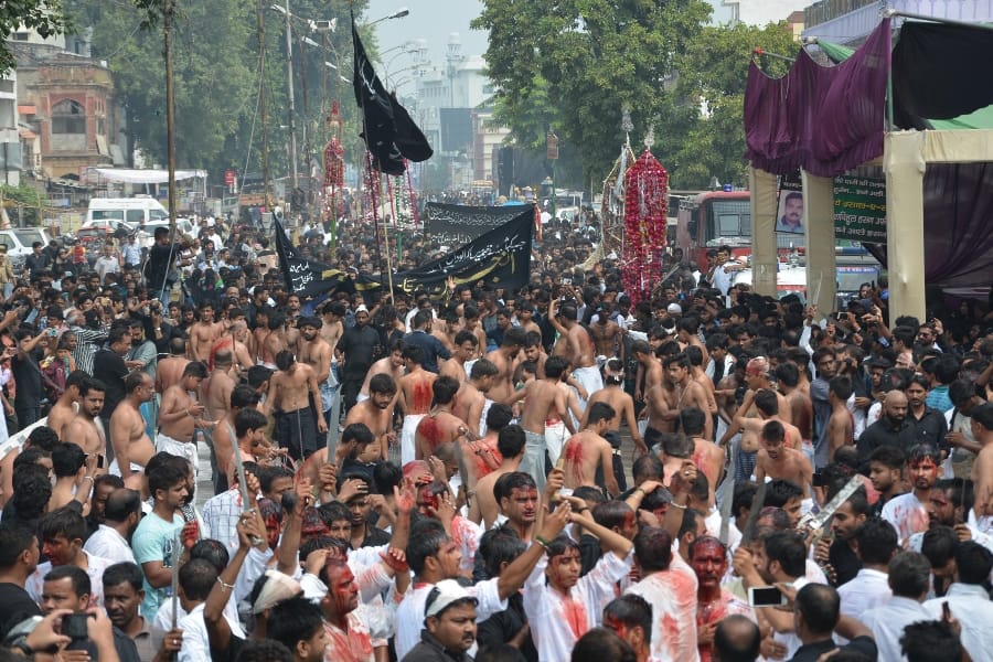 muharram juloos with hindu in Lucknow.