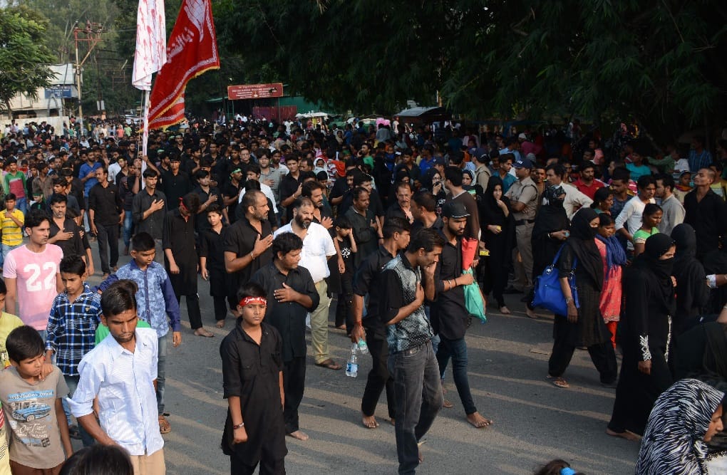 Procession on occasion of muharram 2017 in dehradun
