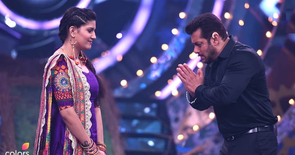 bigg boss 11 popular contestant sapna chaudhary dance with salman khan