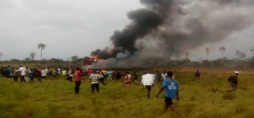 A military plane belonging to the Congolese army crashes in DR Congo