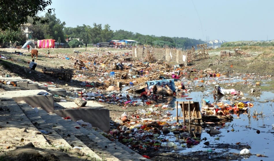 Making Third Year Anniversary of Swachh Bharat Abhiyan but No budy take stand for Yamuna River Ghat
