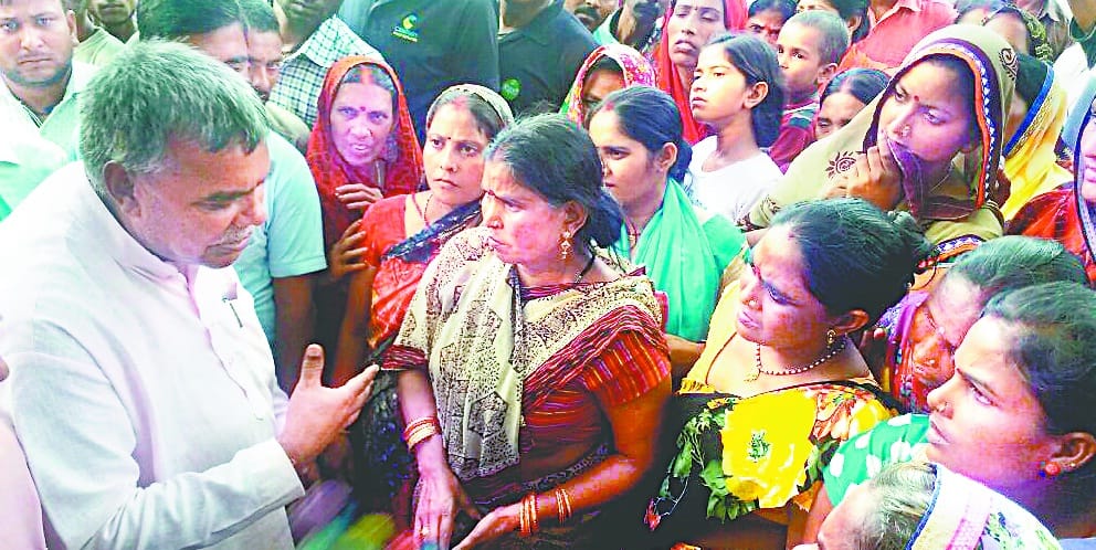 Worker's death in Century Mill, MLA sitting on dharna