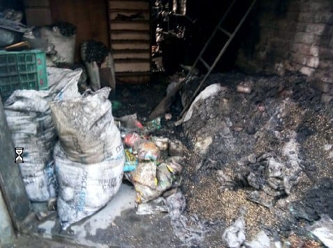 Beach Market Shoes Showroom Stuffed by Fire