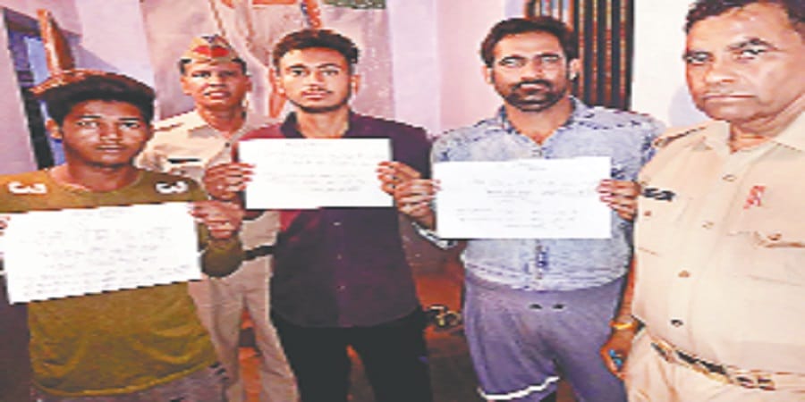 Three accused arrested in encounter, darddhari sought to go to Saudi Arabia