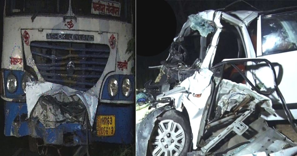 5 people killed in a road accident in Sonipat