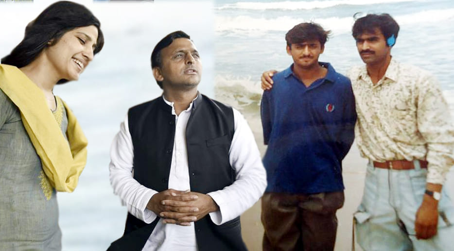 Dimple recently share old picture of Akhilesh on social media