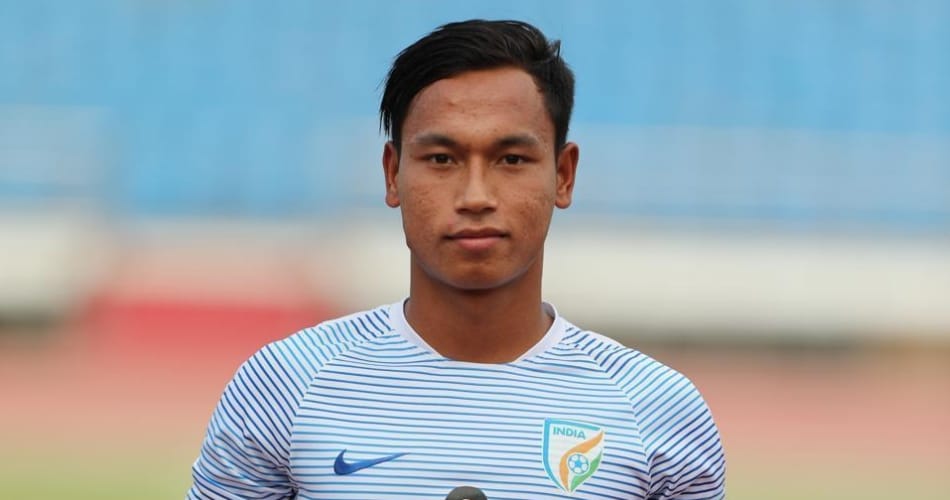 Amarjit Singh, captain of the Indian team for the FIFA U-17 World Cup