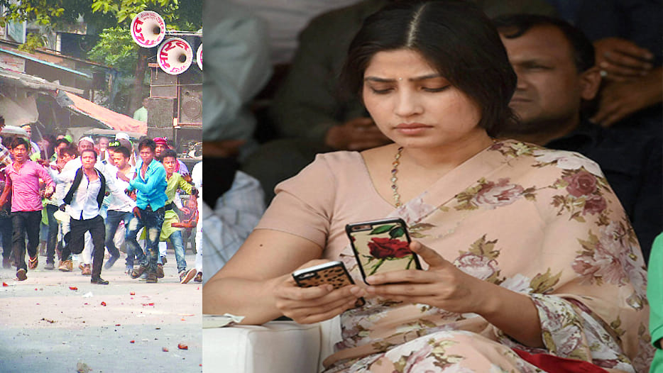 Dimple recently share old picture of Akhilesh on social media