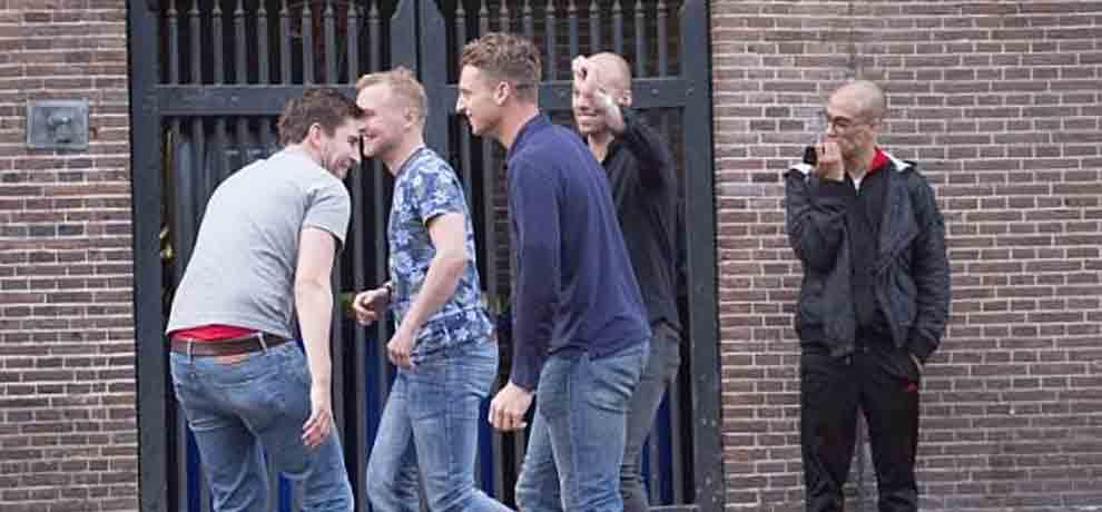 jos buttler and company fools around with sex toy in amsterdam