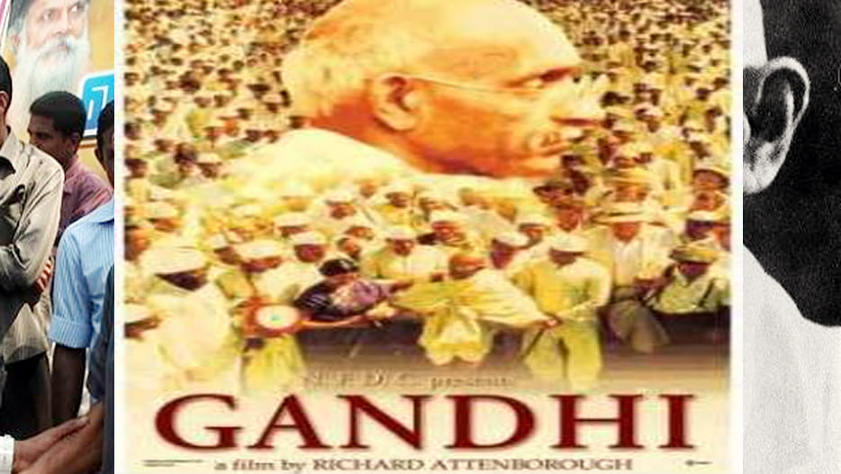 mahatma gandhi life on bollywood silver screen
