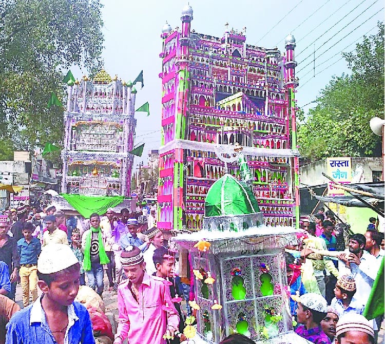Procession of muharram in udham singh nagar  