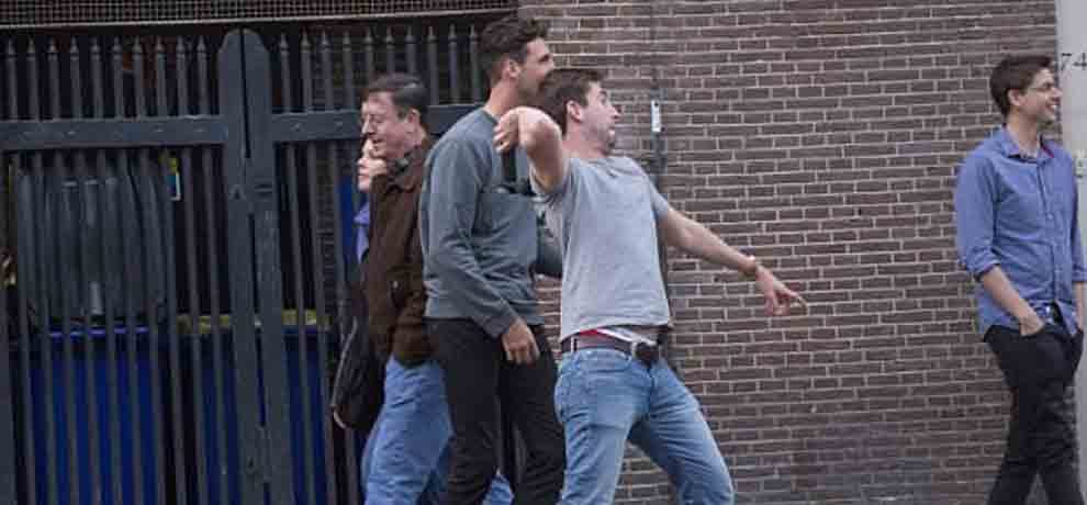 jos buttler and company fools around with sex toy in amsterdam