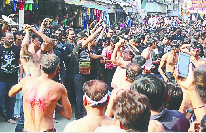 Tajiye baried in karbala, Moharram