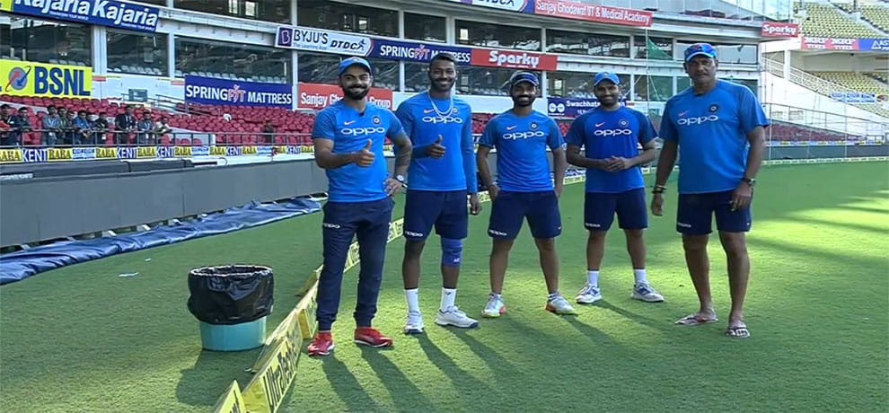 Team india Joins hand with  Swachhata Hi Seva’ movement, BCCI launch Special Video  