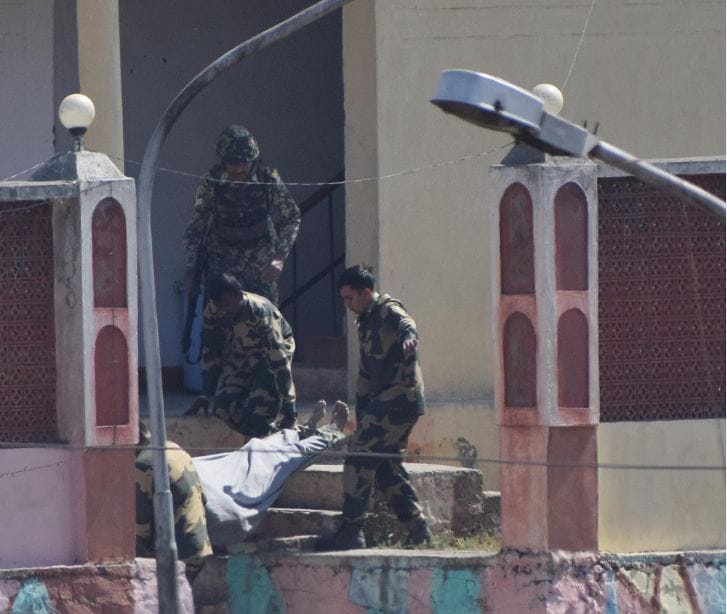 SEE THE PICTURE OF SRINAGAR AIRPORT ATTACK