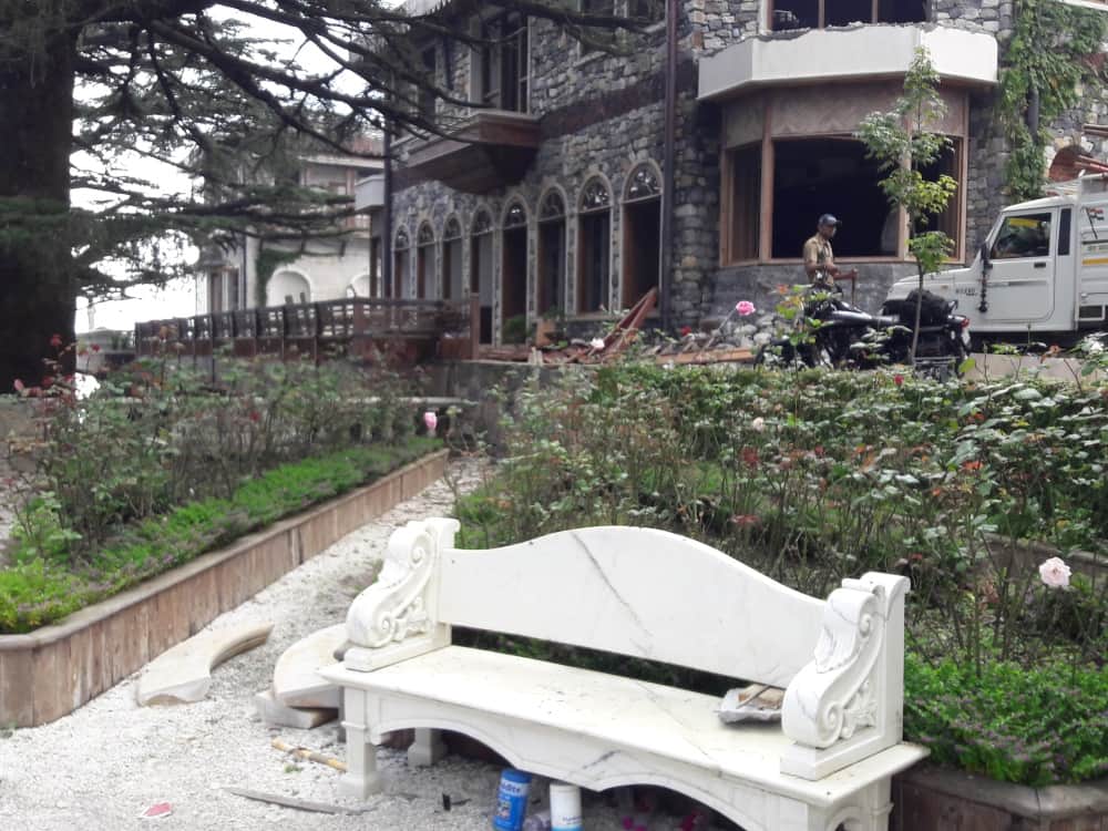 jcb fail to destroy sachin dahlia bank house in mussoorie