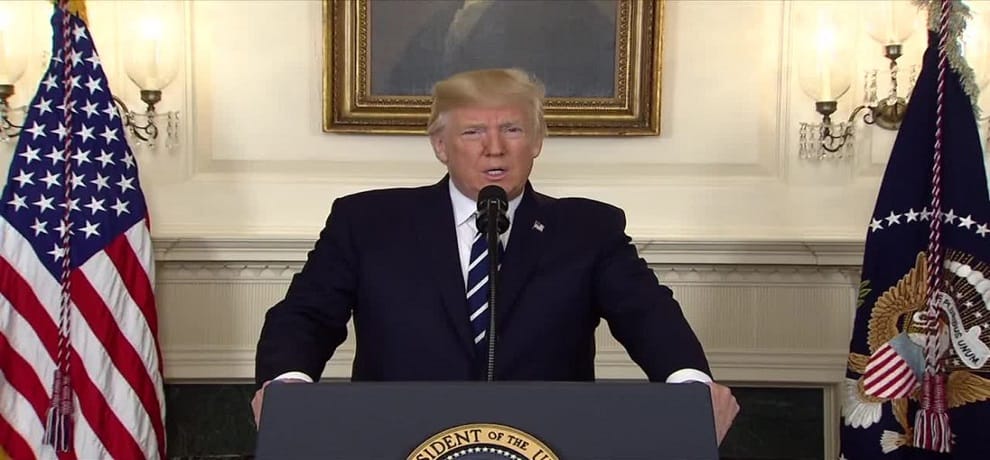 american president donald trump warned north korea again in Seoul