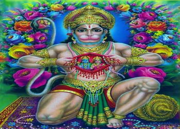 always avoid such type of statue or picture of lord hanuman ji in house