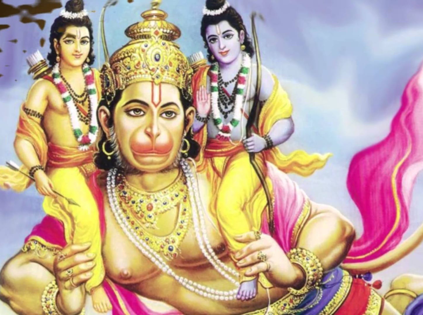 always avoid such type of statue or picture of lord hanuman ji in house