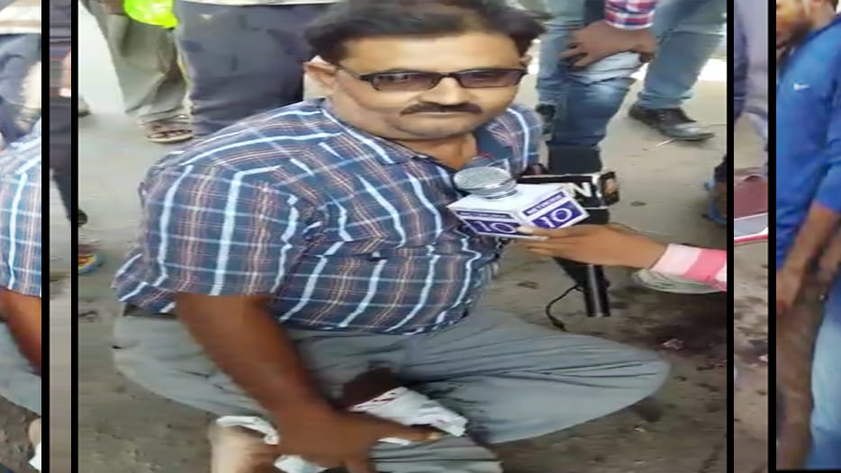 rickshaw driver injured by the bullet yelled