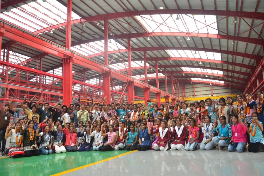 Toppers enjoy metro journey in Lucknow.