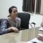 हनीप्रीत से सवाल करती पुलिस 