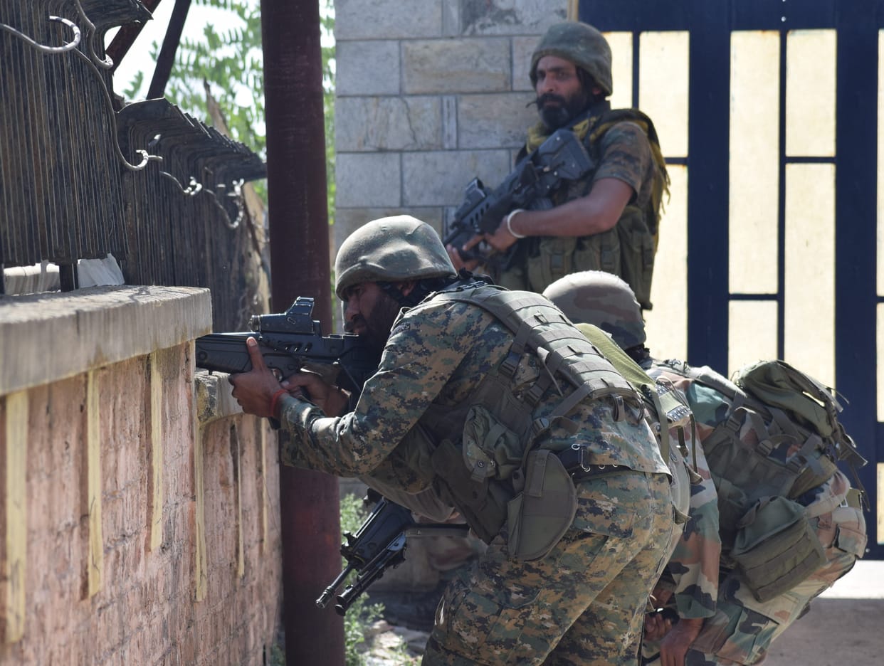 Sucide attack on bsf camp in srinagar