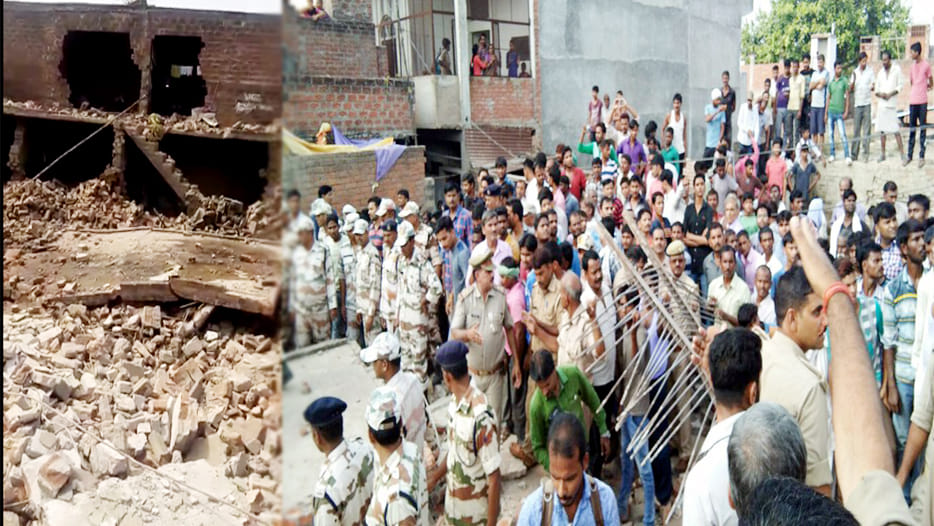 After explosion in Kanpur army on spot