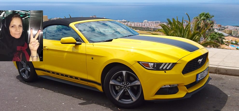 Ford Mustang Car Gift to Saudi Woman Activist Sahar Nassif after Driving Rule