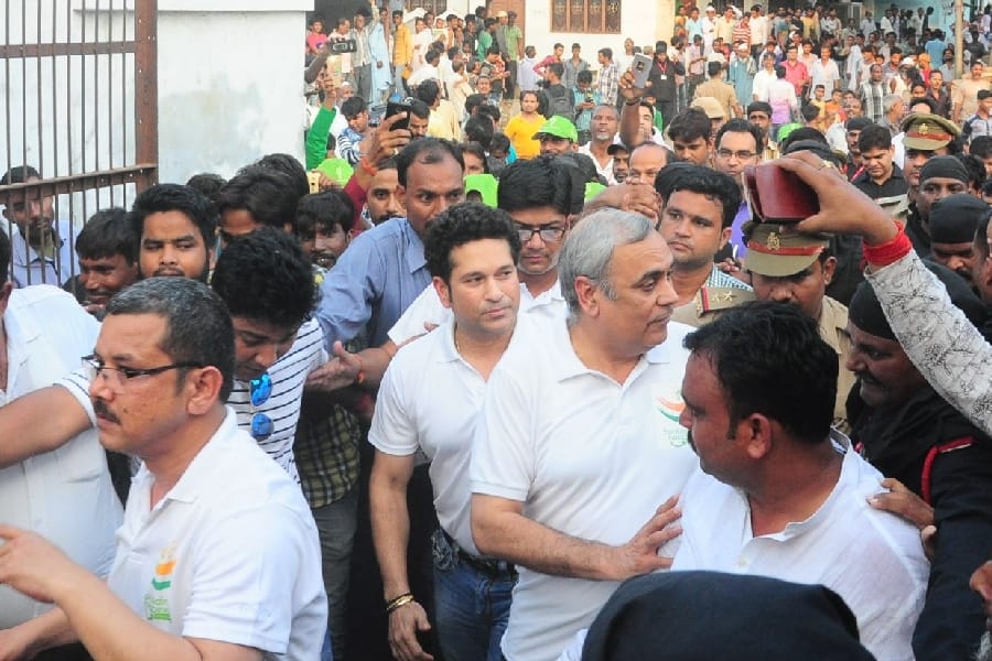  sachin tendulkar in barabanki.