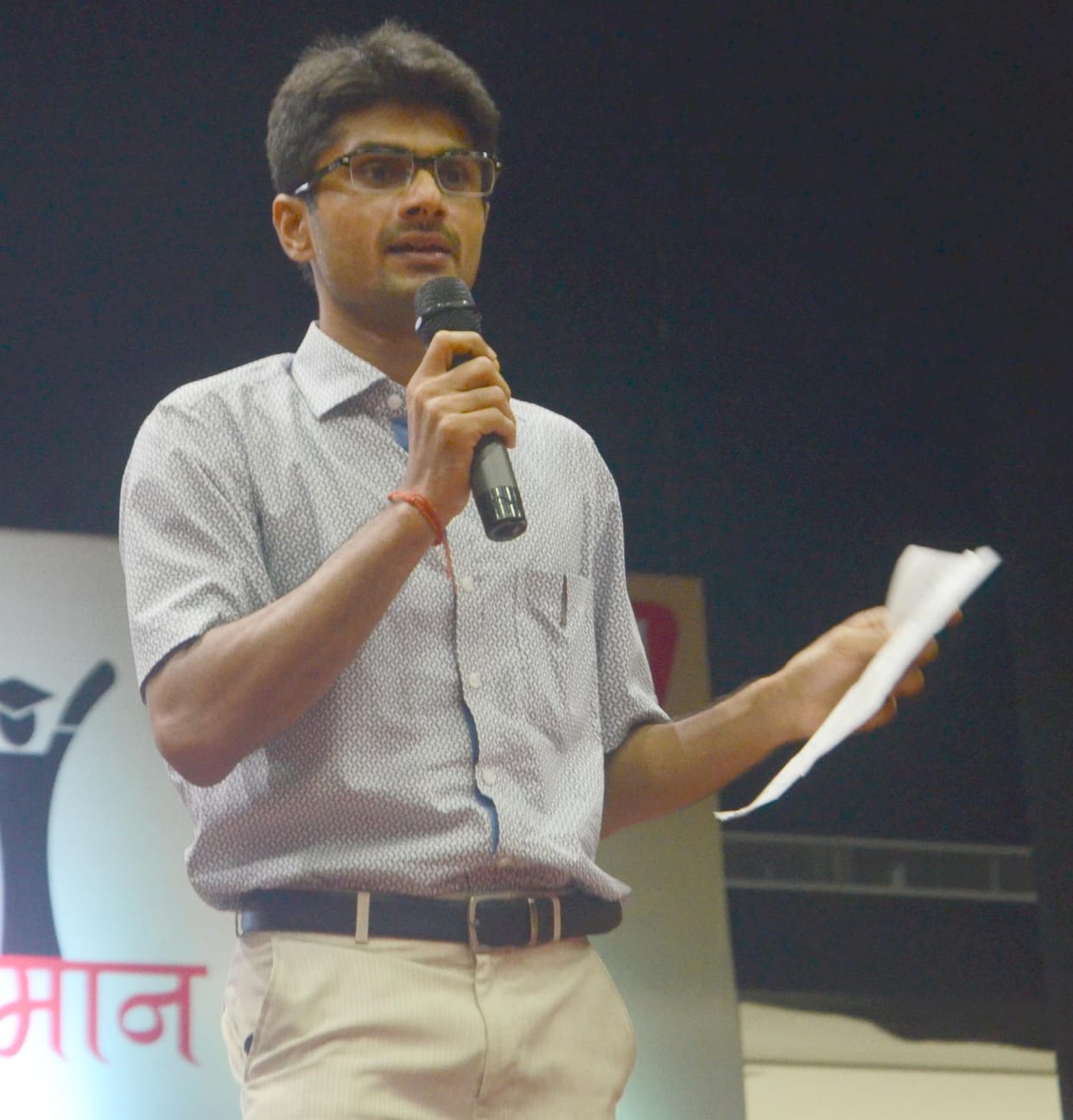 IAS suhas LY addresses Uttar Pradesh toppers in Lucknow.