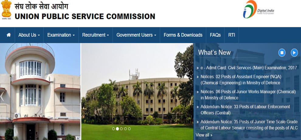 upsc release e-Admit Card for Civil Service Main Examination for 2017 download from here