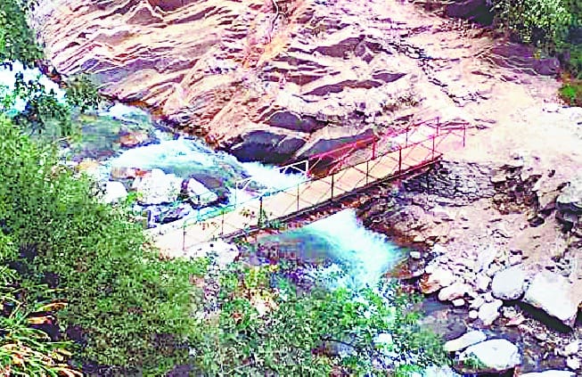 Prepared as a bridge in Nangang Nalla