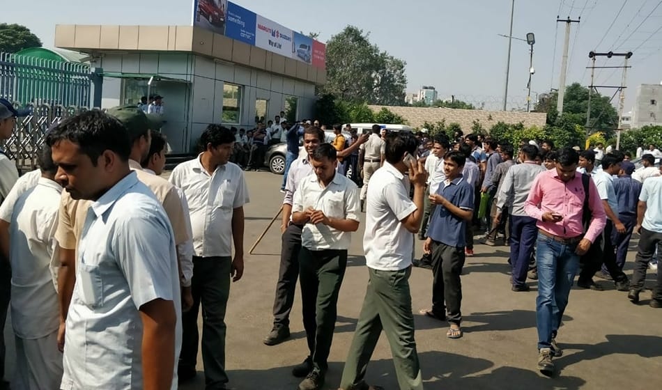 leopard enters in maruti suzuki plant manesar in morning at 4 AM