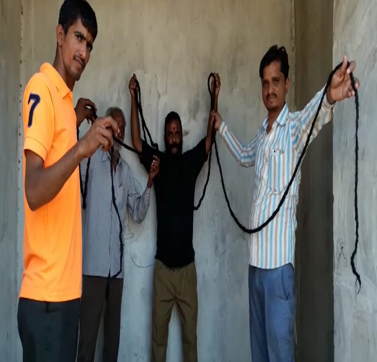 this man having 22 feet long moustache claimed to be the world record 