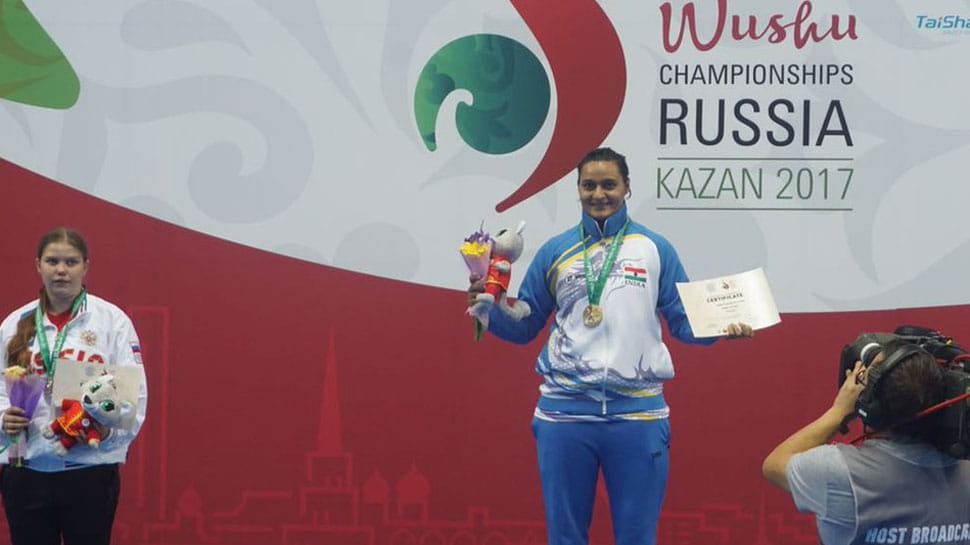 pooja kadian created history, won indias first ever gold medal at wushu world championship