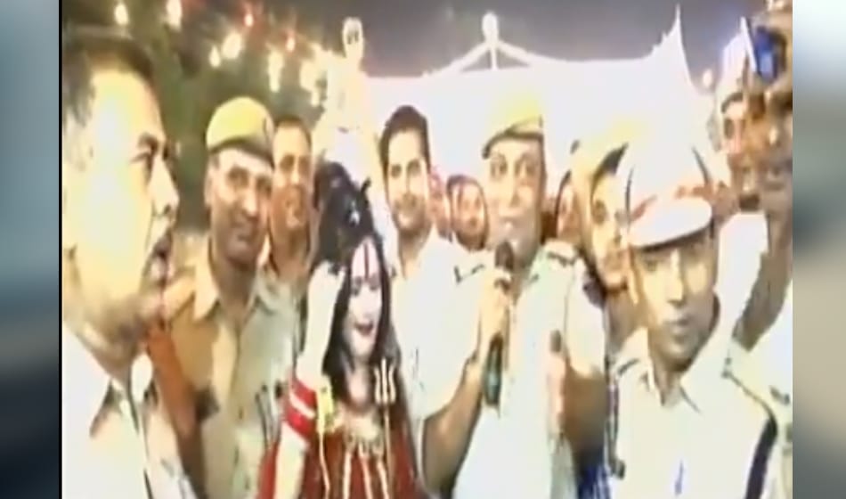 the police station head suspended for making radhe ma to sit on the chair
