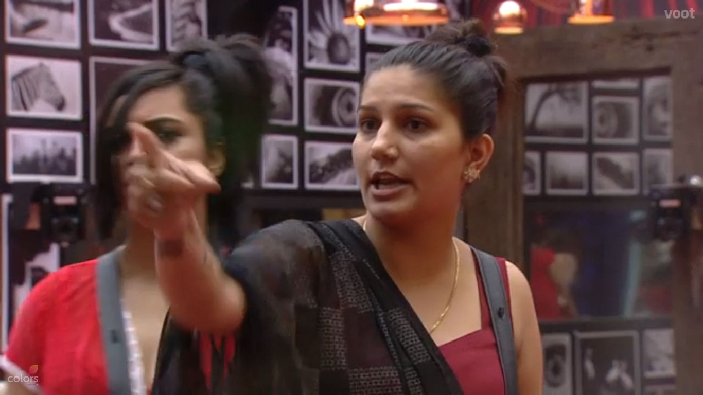 bigg boss 11 sapna choudhary failed in first luxury budget task