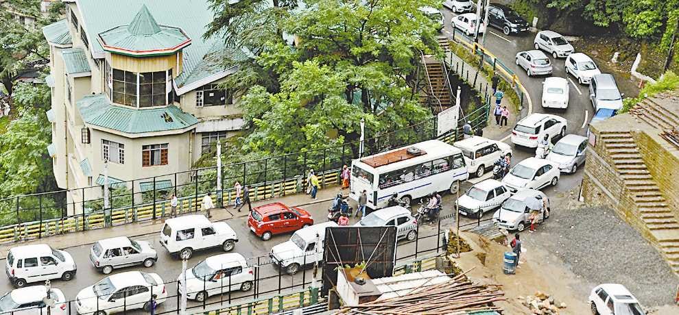 traffic jam problem in shimla city