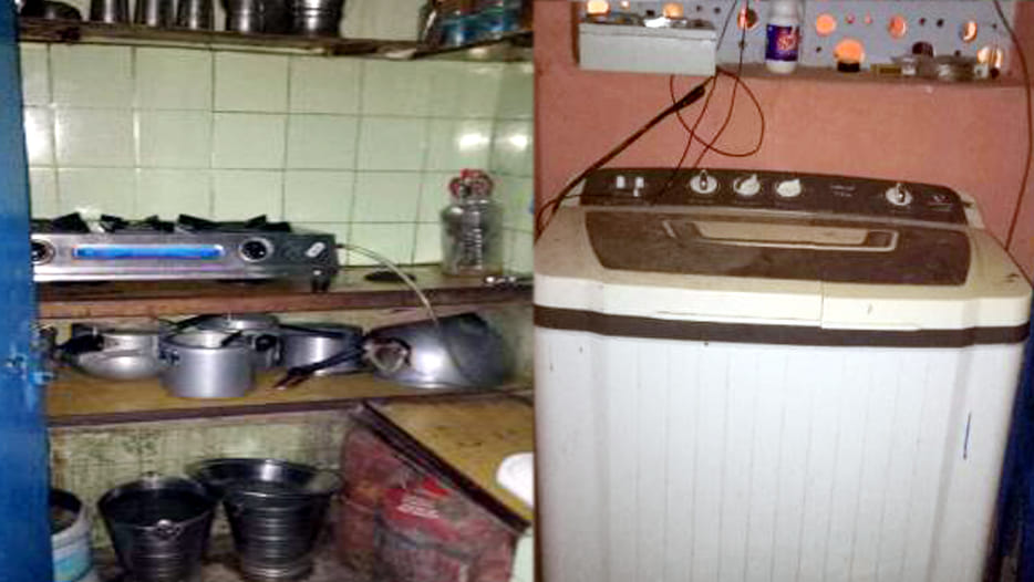 Created community toilet as home