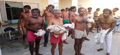 madhya pradesh: Police alleged stripping and beaten up the farmers